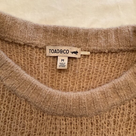 Toad&Co Cotati Dolman Sweater Cappuccino Medium - Picture 2 of 11